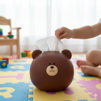 جا دستمال کاغذی حیوانات پلک زن