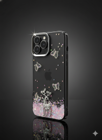 قاب گوزن کریستالی نگین دار