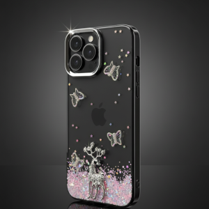 قاب گوزن کریستالی نگین دار