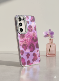 قاب Honey Leopard هولوگرافیک نگین دار