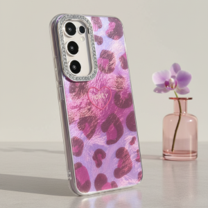 قاب Honey Leopard هولوگرافیک نگین دار