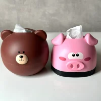 جا دستمال کاغذی طرح خرس بامزه