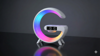 اسپیکر، چراغ خواب و شارژر وایرلس هوشمند مدل G63 (طرح G-Lamp RGB)